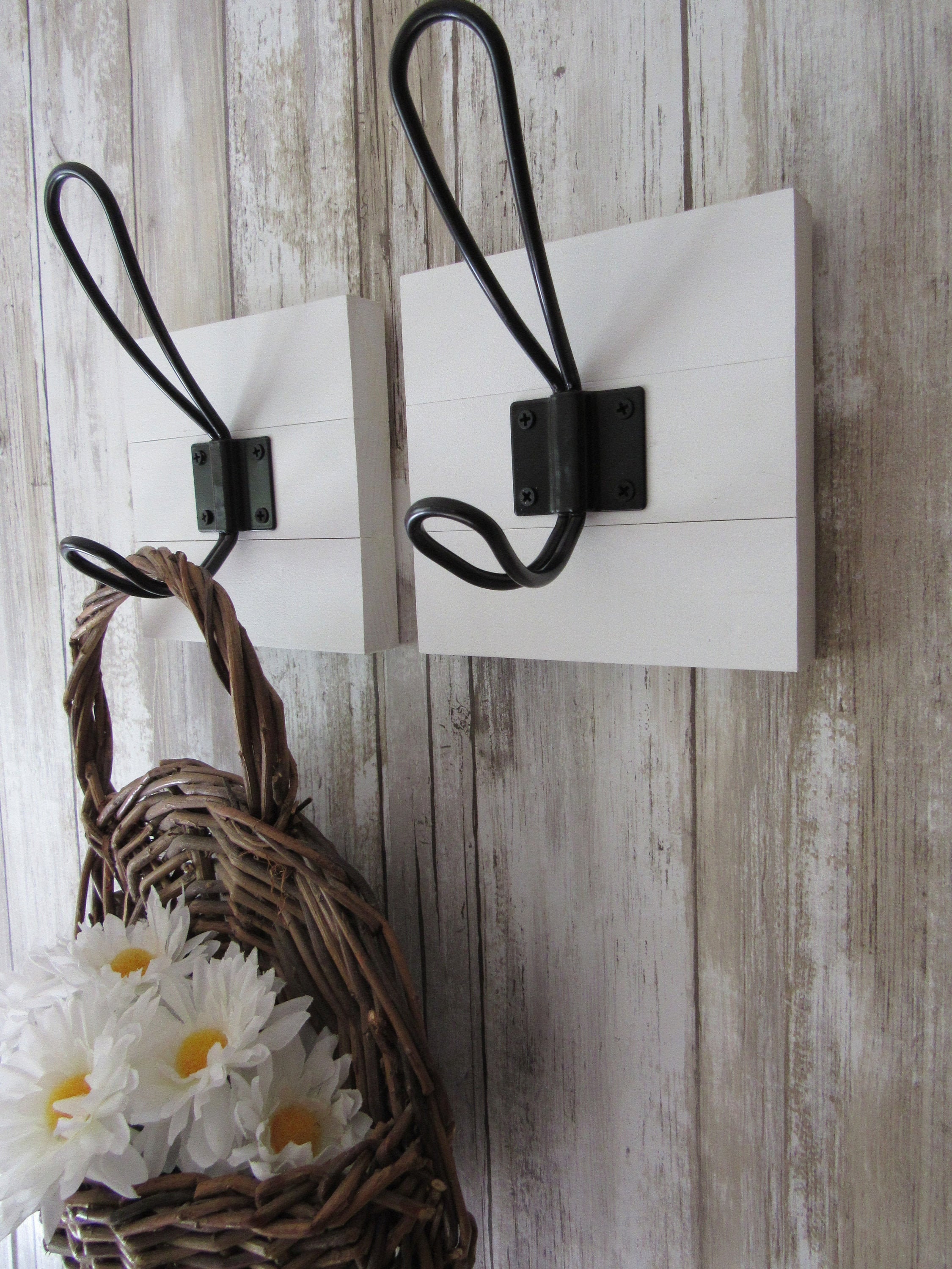 Wood Coat Rackfarmhouse Decorcoat Hook Rackfarmhouse Coat Etsy