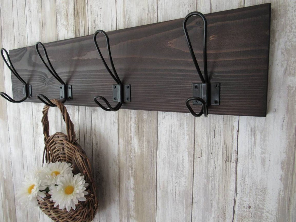 Rustic Coat Rack Wall MountFarmhouse Coat RackFarmhouse Etsy
