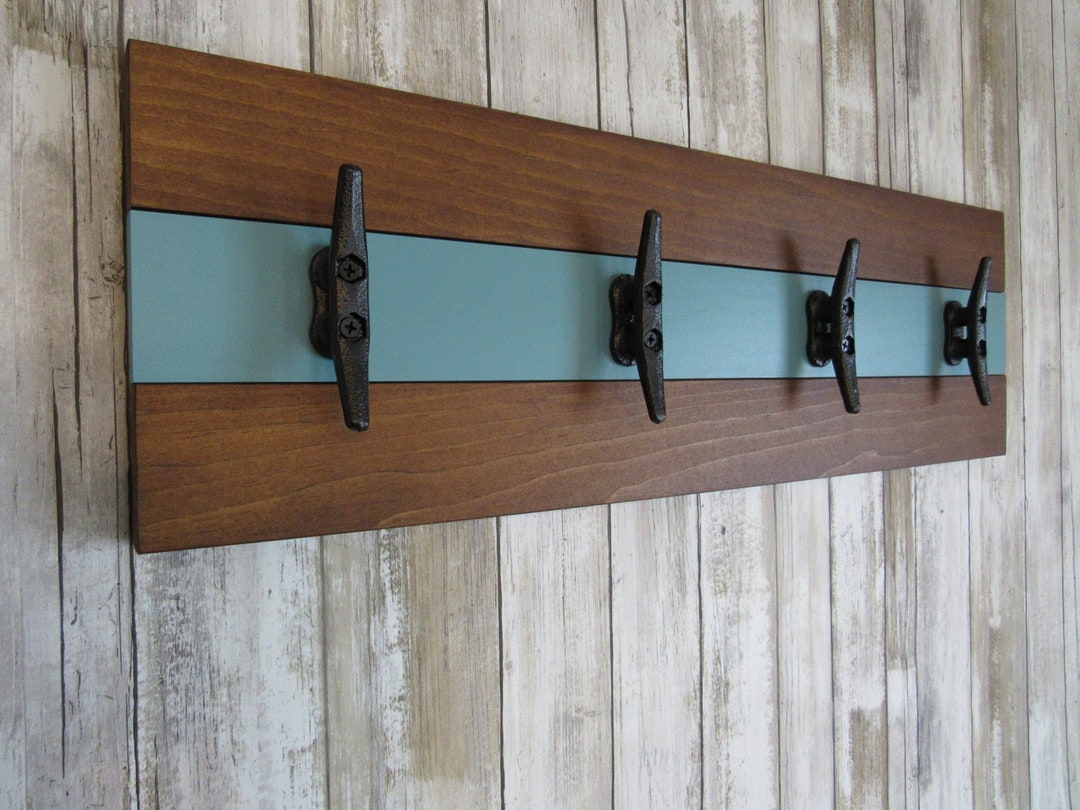 Nautical Coat Rackfarmhouse Coat Rack Wall Mountfarmhouse Etsy