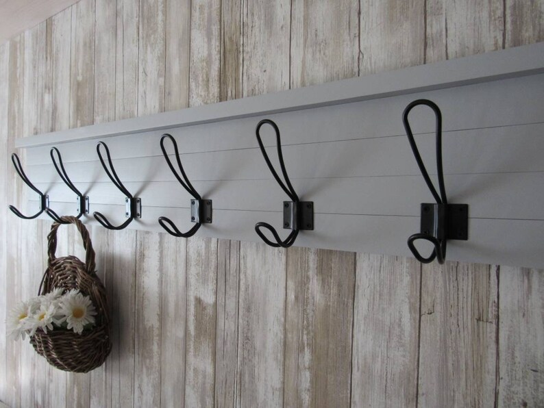 Rustic Coat Rack Wall Mountfarmhouse Coat Rackfarmhouse Etsy