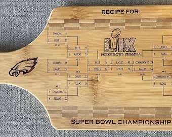 2025 Eagles  Cutting Board Super Bowl LIX Champions