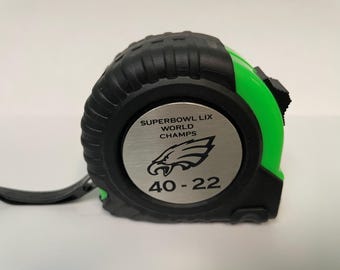 2025 Eagles Tape Measure Super Bowl LIX Champions