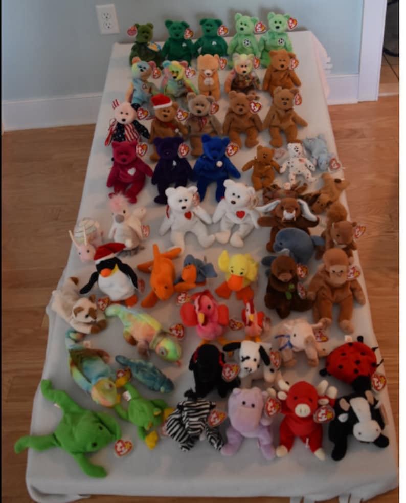 Rare Beanie Babies 1990's Collection Retired Beanies for Etsy