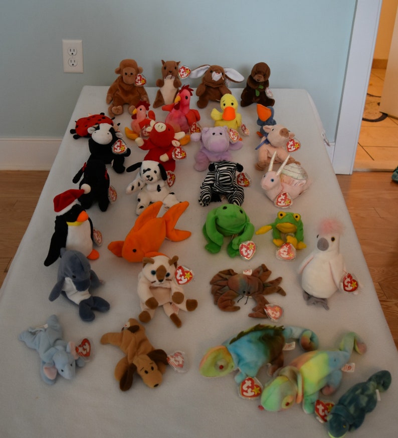 Rare Beanie Babies 1990's Collection Retired Beanies for | Etsy