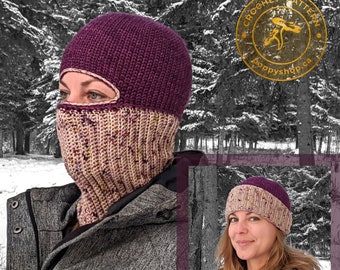 CROCHET BALACLAVA PATTERN | 2 in 1 balaclava pattern | hat pattern | ski mask pattern | crochet hat pattern | balaclava | hat | Poppy Shop