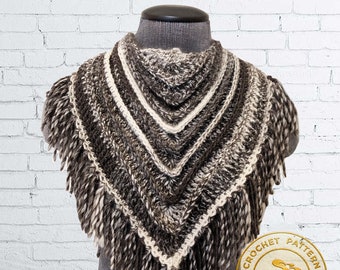 CROCHET COWL PATTERN | crochet cowl pattern | crochet cowl pdf | cowl pattern pdf | crochet triangle cowl pattern | Poppy Shop