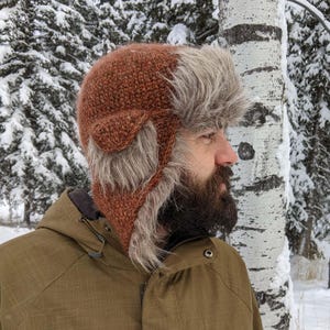 Crochet Trapper Hat Pattern: Ear Flaps & Faux Fur Lining (PDF Download)