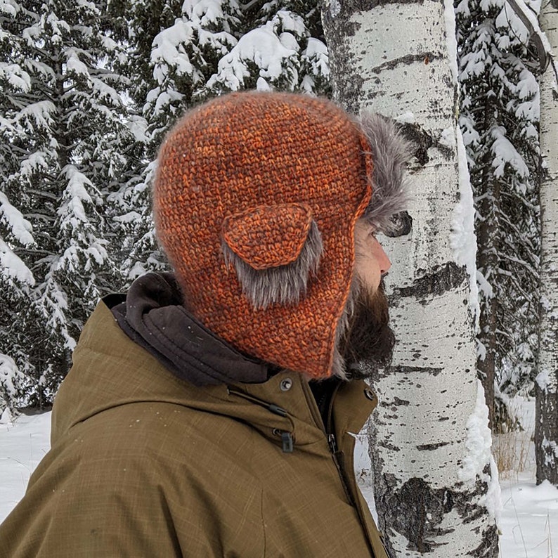 TRAPPER HAT CROCHET Pattern Trapper Hat Trapper Hat Etsy