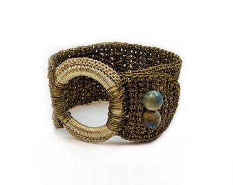 Mönster för virkat armband: Metalltrådsdesign (PDF-nedladdning)
