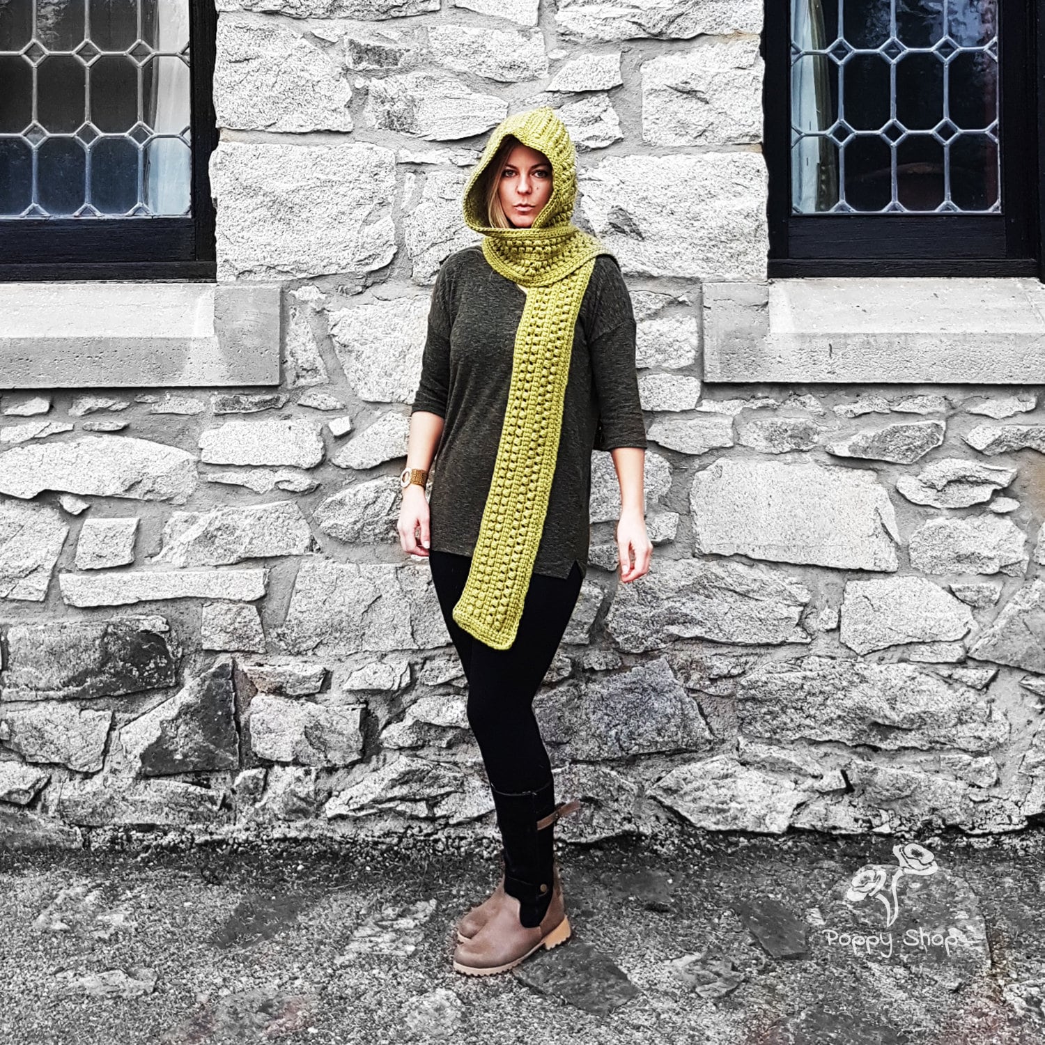 BOTT】24aw HOUNDSTOOTH HOODED SCARF - メルカリ