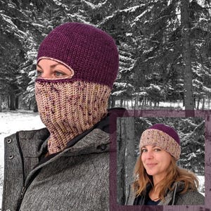 2-in-1 Crochet Balaclava Pattern: Unisex Hat, XS-XL (PDF Download)