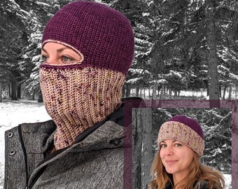 2-in-1 Crochet Balaclava Pattern: Unisex Hat, XS-XL (PDF Download)