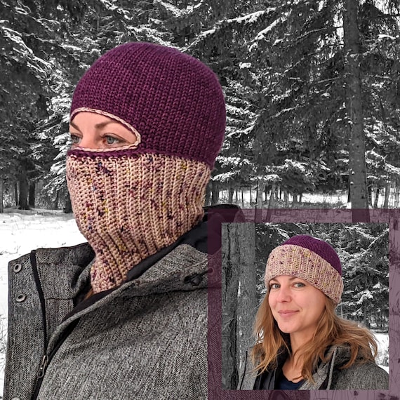 2-in-1 Crochet Balaclava Pattern: Unisex Hat, XS-XL (PDF Download)