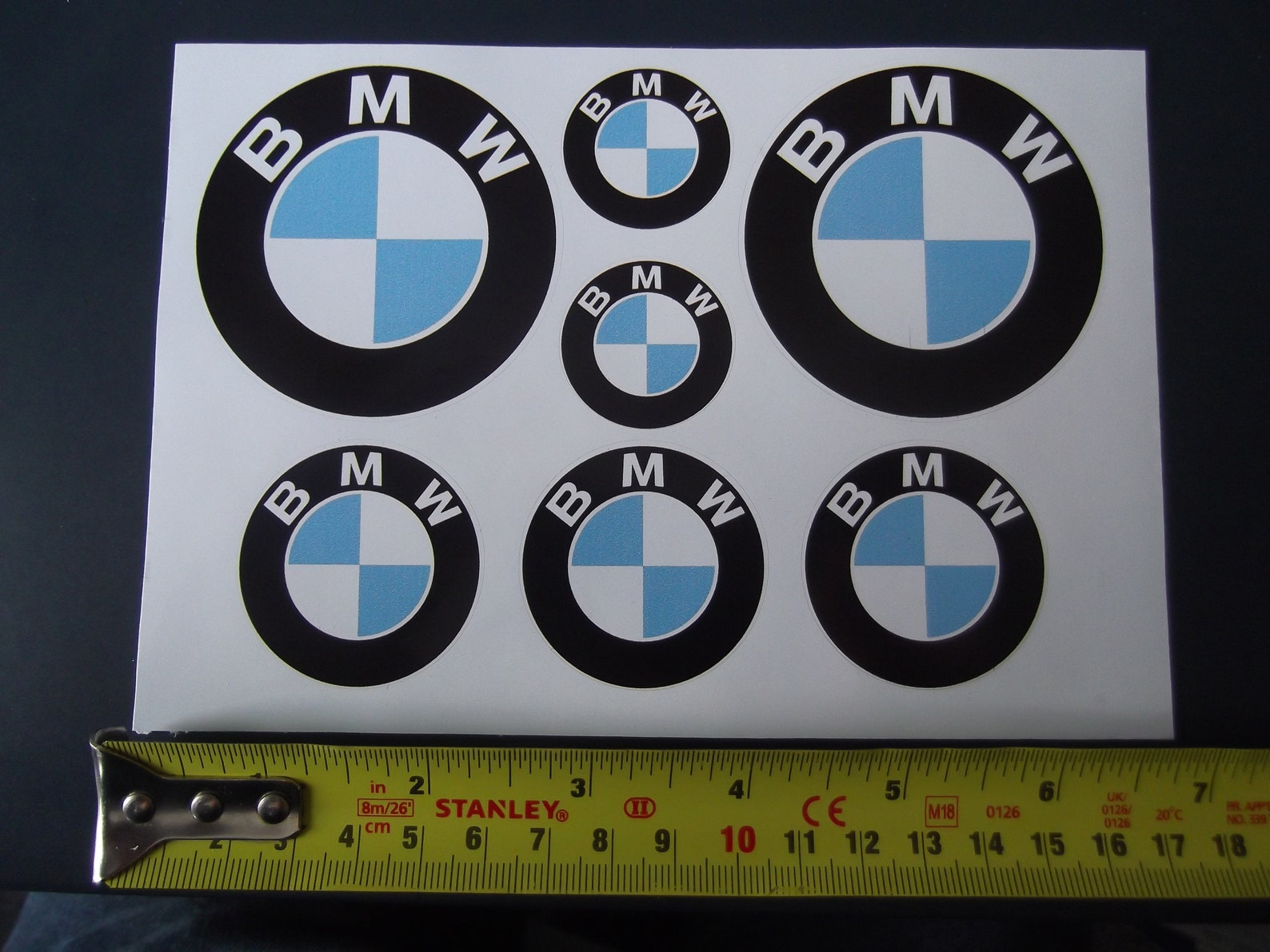 BMW Decal Stickers Badges waterproof 7 badges 30 40 60 mm buy Etsy
