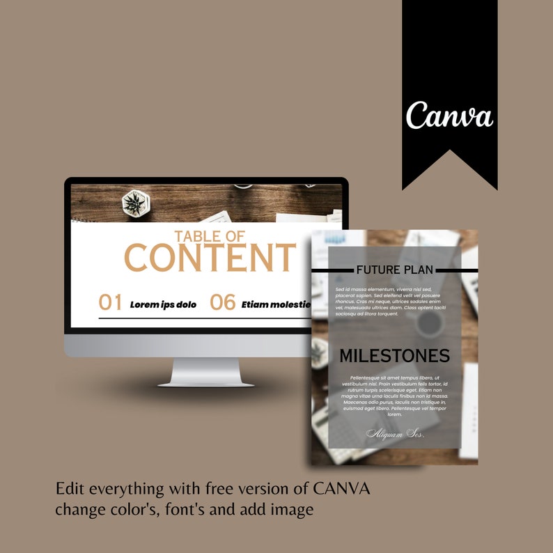 Editable Canva Business Plan Template Business Startup - Etsy