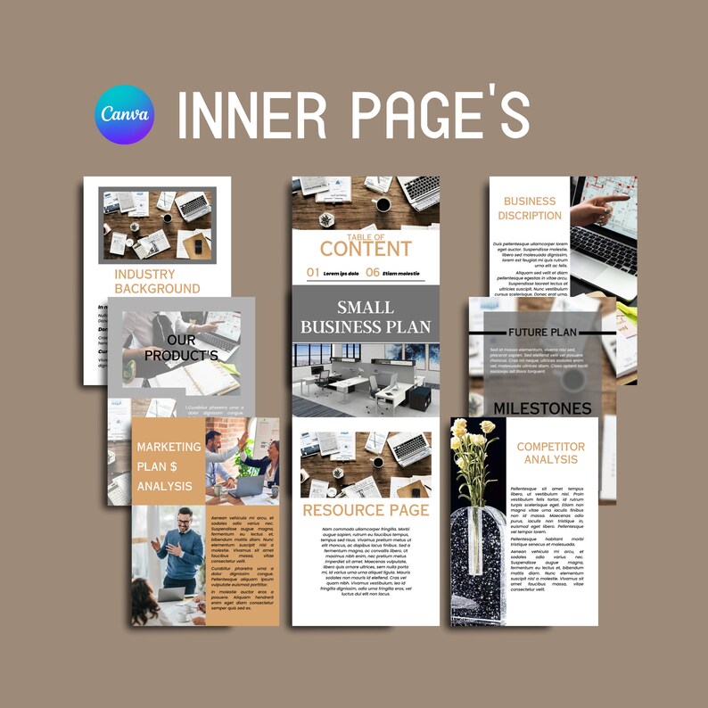 Editable Canva Business Plan Template Business Startup - Etsy