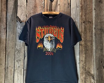 2004 64th Annual Sturgis Bike Rally Double Sided T-shirt