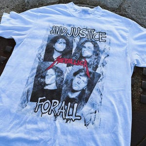 1988 Original Metallica “And Justice For All” White Tour T-shirt