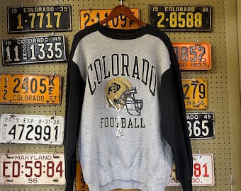 1990’s Colorado University Buffaloes Grey and Black Crewneck Sweatshirt