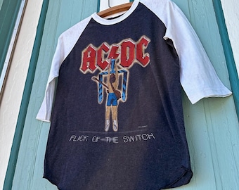 1983 AC/DC “Flick Of The Switch” Tour Raglan