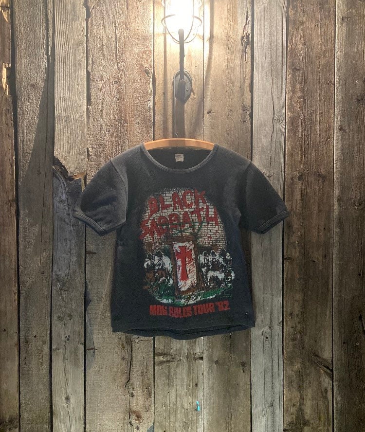 1982 Black Sabbath “mob Rules Tour” British Tour (distressed) - Etsy