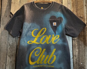 MEDIUM Silver City Customs “Love Club” Carhartt Pocket Tee