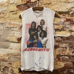 1980’s AeroSmith Double Sided Cutoff T-shirt