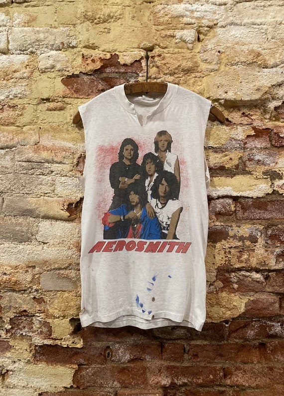 1980’s AeroSmith Double Sided Cutoff T-shirt