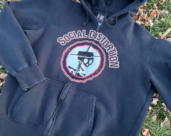 Social Distorition Vintage Zip-up Hoodie