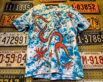 1992 The Cure “The Wish” Tour All Over Print T-Shirt (Liquid Blue Tag AOP)
