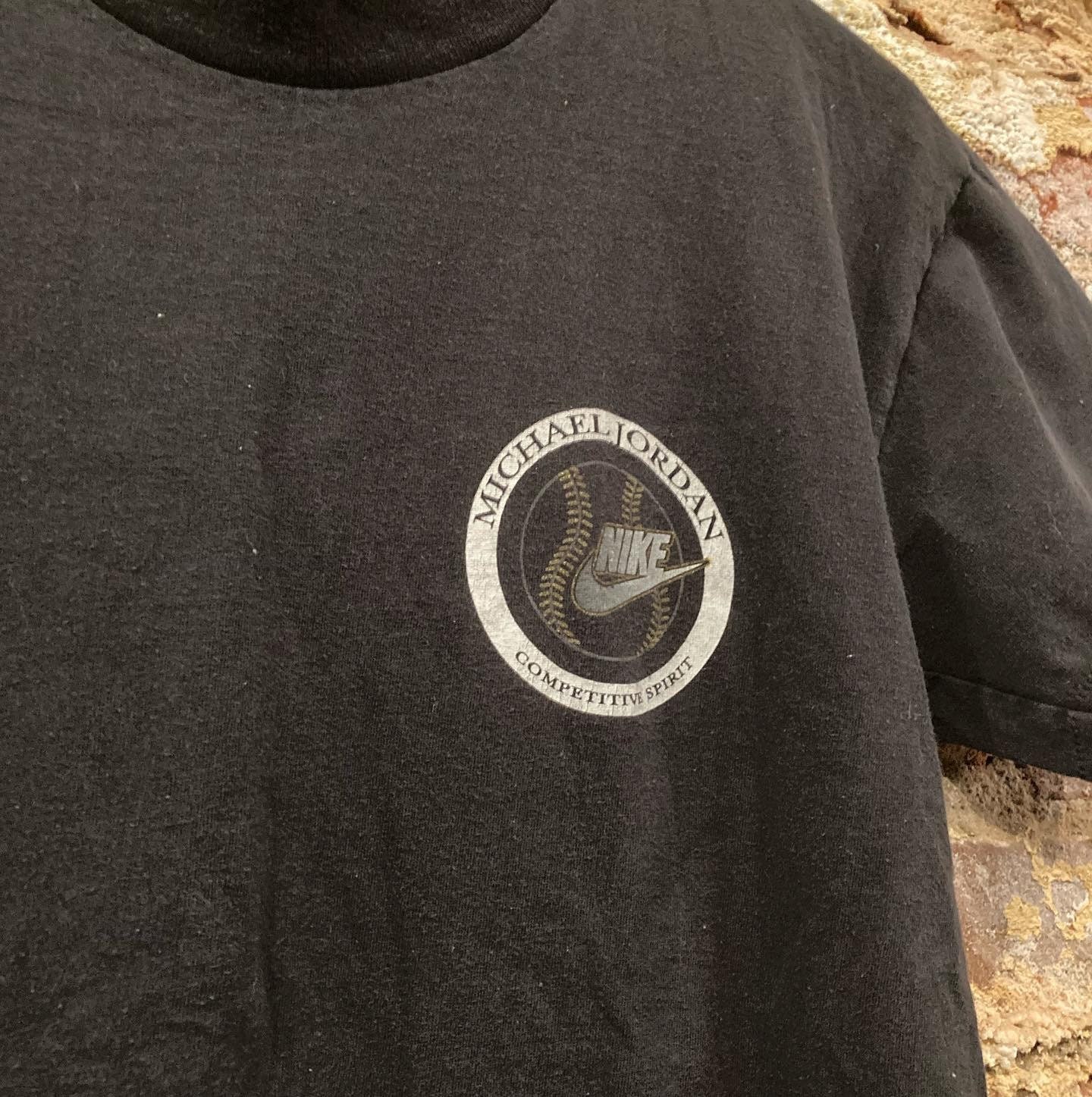 1990's Grey Tag Nike Michael Jordan “competitive Spirit” Baseball