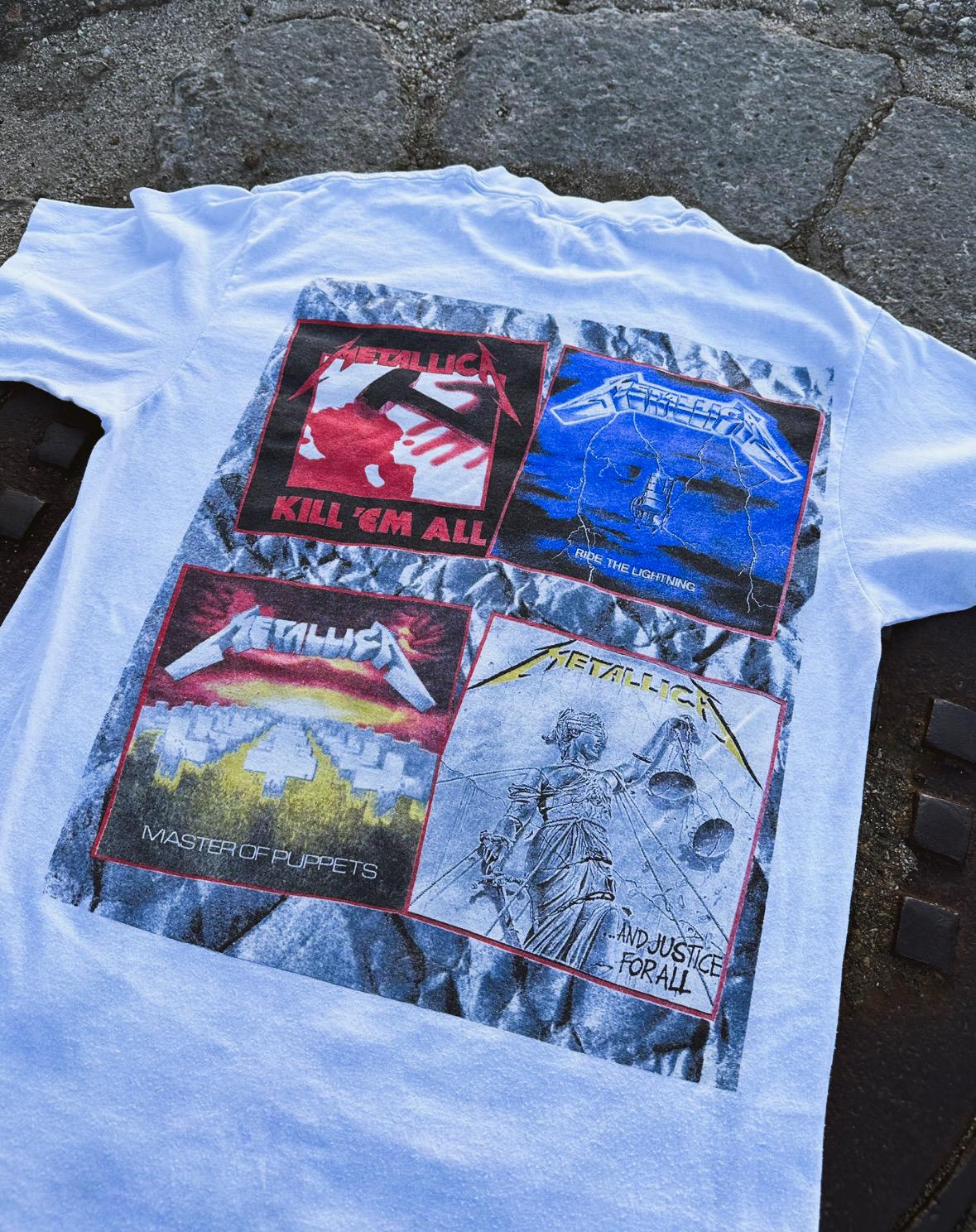1988 Original Metallica “and Justice for All” White Tour T-shirt