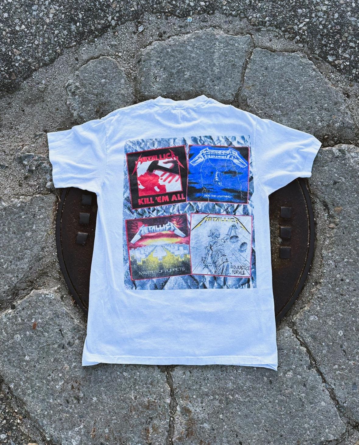 1988 Original Metallica “and Justice for All” White Tour T-shirt