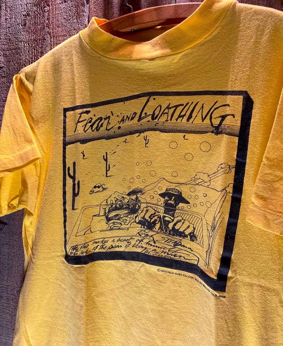 1970's Original Fear and Loathing Yellow T-shirt - Etsy