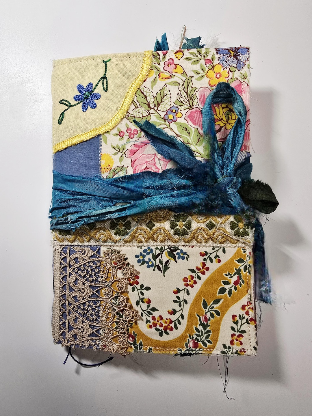 Vintage-inspired Handmade Fabric Junk Journal - Etsy