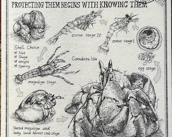 Hand drawn art card
