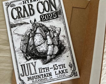 Hand drawn art card
