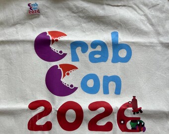 Crab Con 2026 Tote Bag and Pin