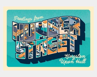 Greetings from Humber Street Postcard