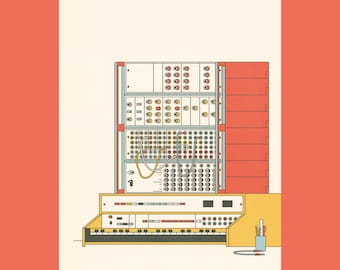 Cislizvuk - modular synthesizers art print