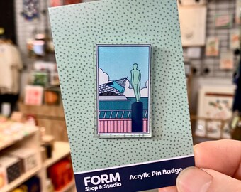 Voyage Statue Acrylic Pin