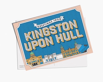 Greetings from Hull Postcard