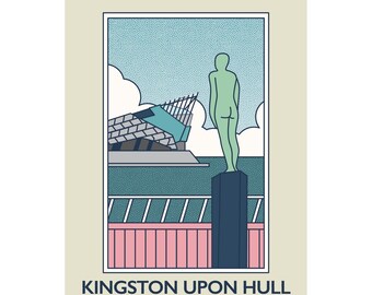 Voyage - Hull Postcard with The Deep