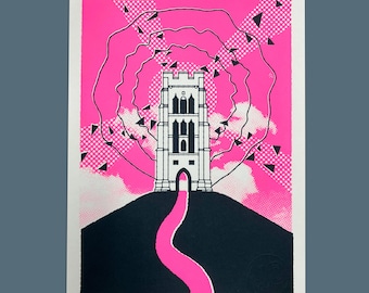 Glastonbury Tor - Screen Print