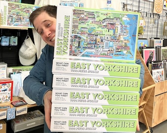 East Yorkshire Jigsaw (1000 Pieces) - Illustrated Jigsaw Puzzle - 1000 Piece Puzzle - Made In The Uk