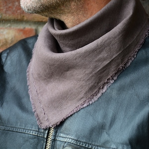 GEINLY Cotton Linen Squae Neckechief Men's Cowboy Head