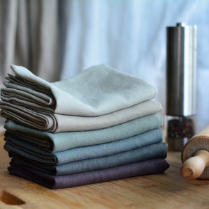 Farm kitchen towel. Linen tea towel, tan hand towel, gray dish towels, linen dishcloths, soft linen wipes, farmhouse kitchen towel with loop