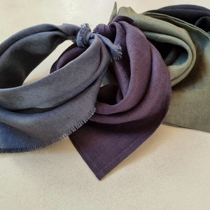 Linnebandana herr, svart linnehalsduk damer, svart bikerbandana, svart linnehalsduk, piratbandana, cowboypresent, western wild rags