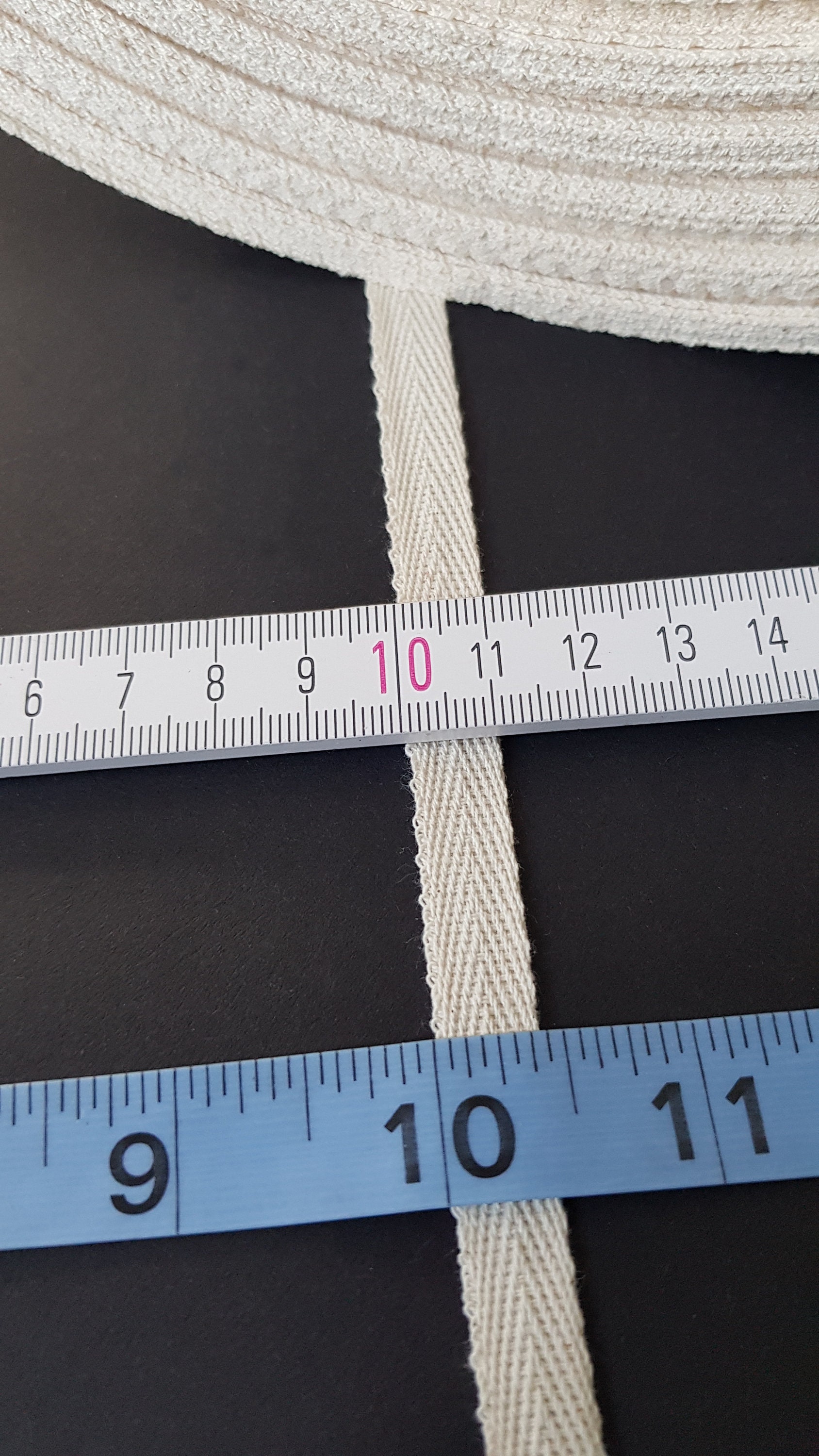 Nastro in Twill di Cotone da 20m, Fettuccia Pesante 25mm in 4 Colori, Cavo Piatto in Poliestere per Cucito Fai Da Te, Ideale per Borse, Tablieri e Artigianato