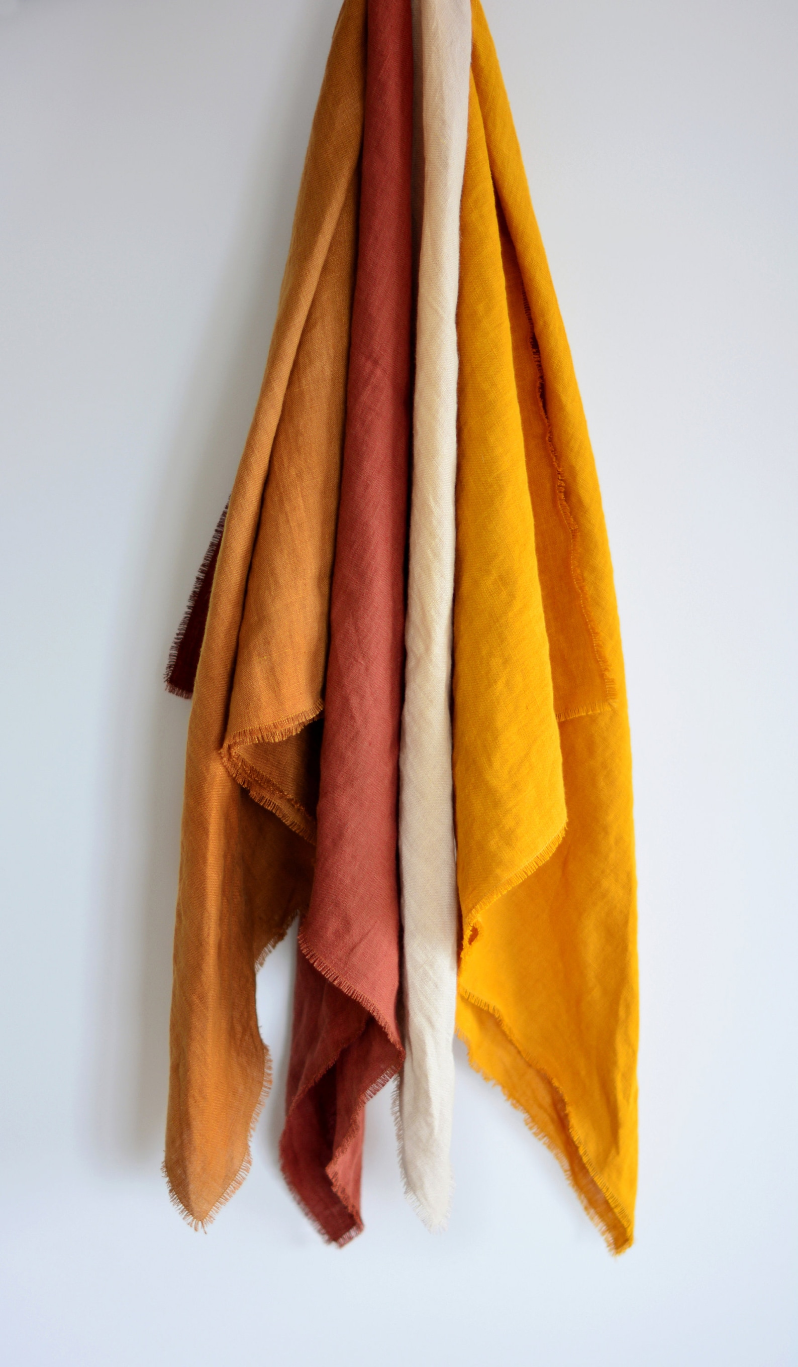 Linen Bandana Men Women Bandana Brown Linen Neckerchief Etsy